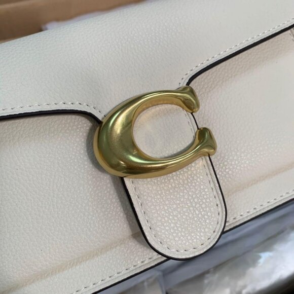 Coach Cream Shoulder Bag with Gold Accent - Picture 3 of 8